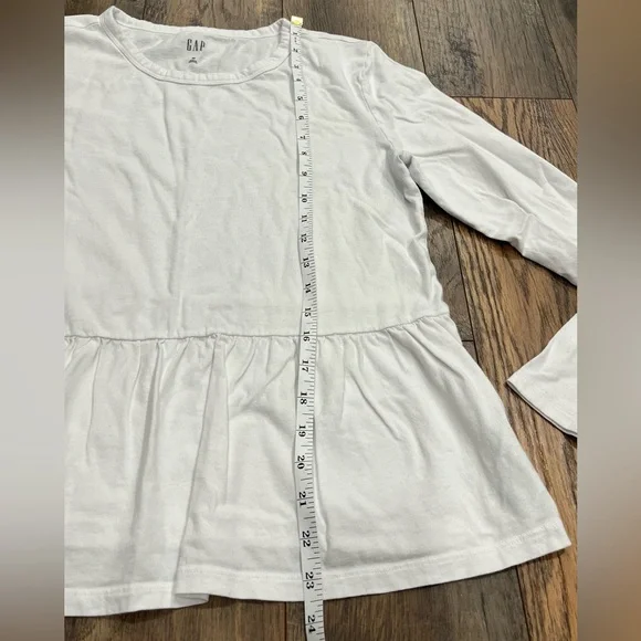 Gap Women’s Long Sleeved Peplum Short, Size Medium, White - Picture 4 of 7